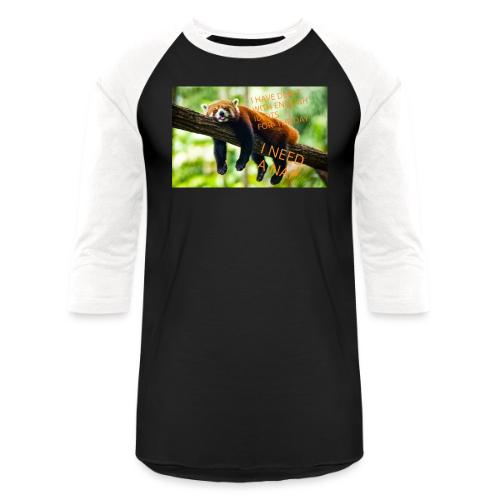 Fox napping meme - Unisex Baseball T-Shirt