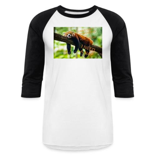 Fox napping meme - Unisex Baseball T-Shirt