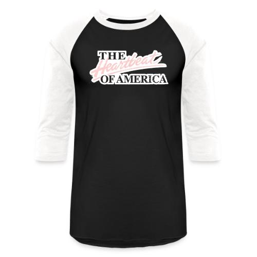 The Heartbeat of America - Unisex Baseball T-Shirt