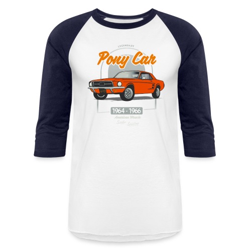 Legendary Pony Car - Unisex Baseball T-Shirt