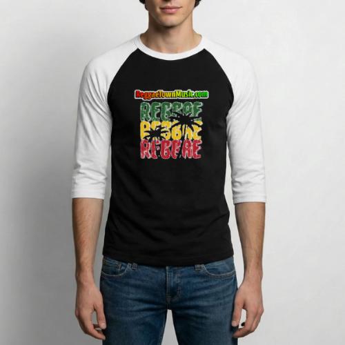 Rasta style reggae music design with classic roots - Unisex Baseball T-Shirt