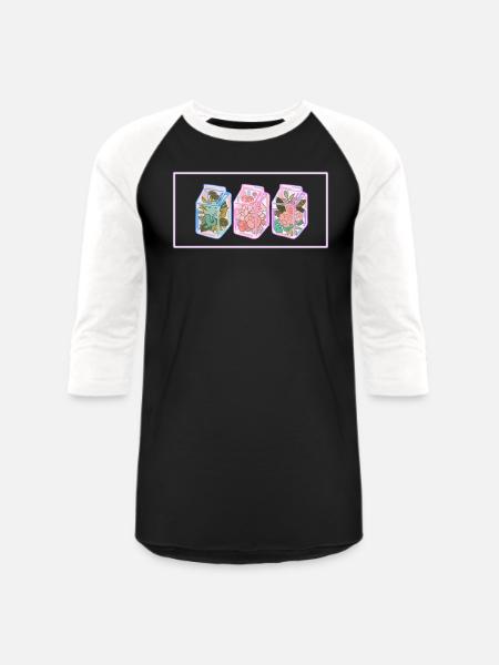 Terrarium - Unisex Baseball T-Shirt - black/white
