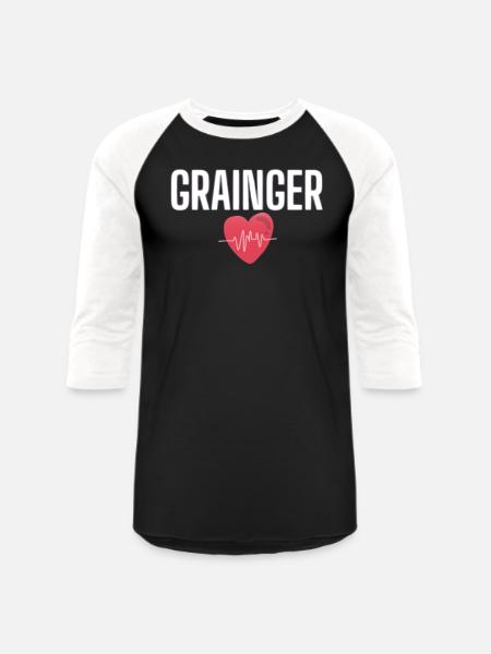 logo grainger - Unisex Baseball T-Shirt - black/white