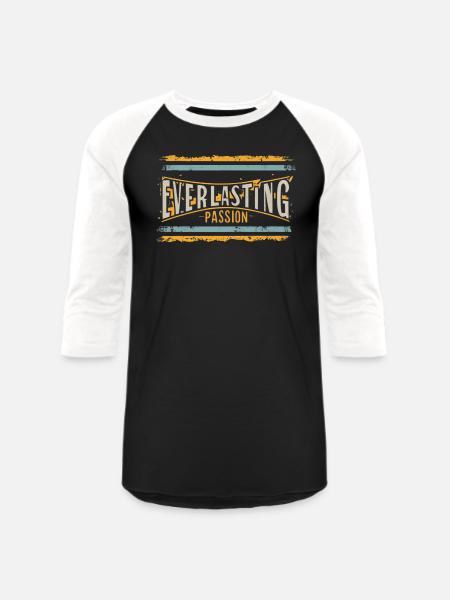 Everlasting Passion - Unisex Baseball T-Shirt - black/white