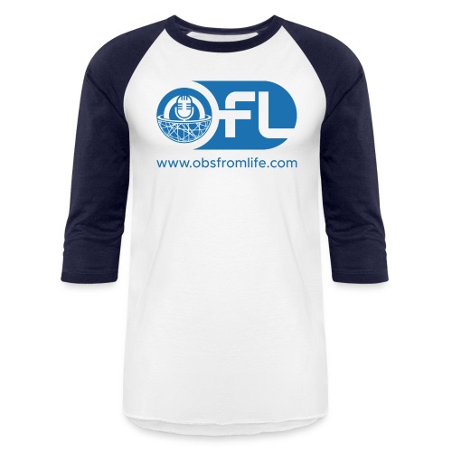 Observations from Life Logo with Web Address - Unisex Baseball T-Shirt