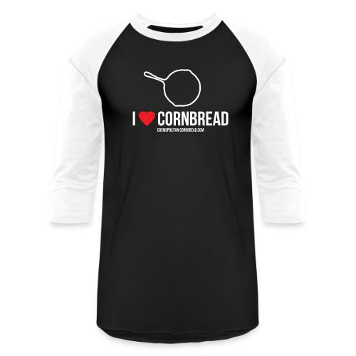 I heart cornbread - Unisex Baseball T-Shirt