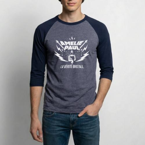 Amélie Paul & La Vérité Brutale (logo blanc) - Unisex Baseball T-Shirt