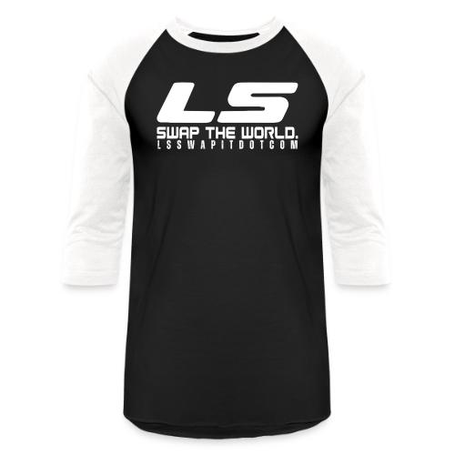 LS SWAP THE WORLD DOT COM - Unisex Baseball T-Shirt