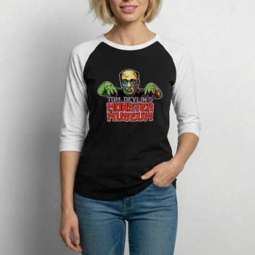 Monster Museum Logo - Unisex Baseball T-Shirt