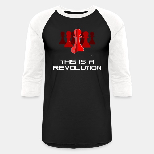 This is a Revolution. 3D CAD. Red, Ominous - Unisex Baseball T-Shirt