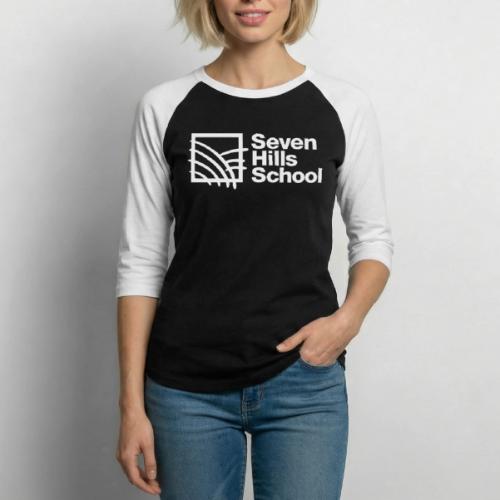 7HS logo white 2 - Unisex Baseball T-Shirt