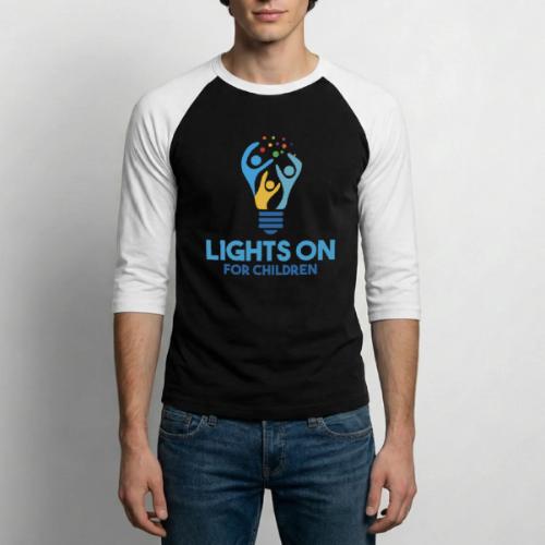 Lights On For Children - Unisex Baseball T-Shirt