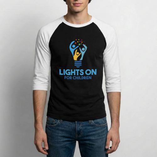 Lights On For Children - Unisex Baseball T-Shirt
