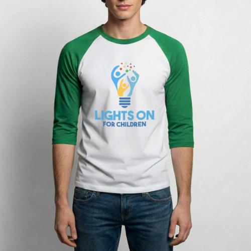 Lights On For Children - Unisex Baseball T-Shirt