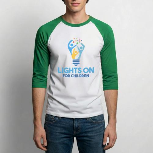 Lights On For Children - Unisex Baseball T-Shirt