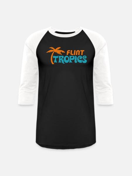 Flint Tropics SemiPro Jersey - Unisex Baseball T-Shirt - black/white