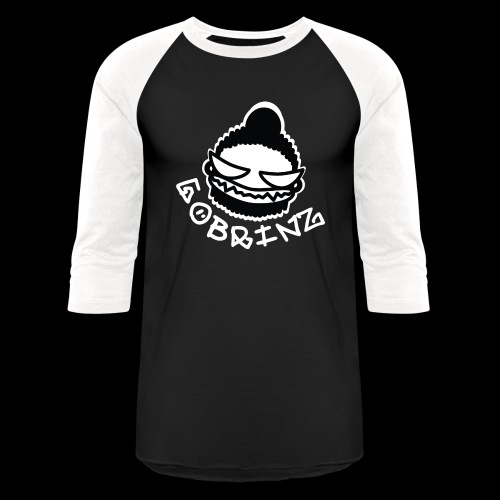 Gobrinz White Logo - Unisex Baseball T-Shirt