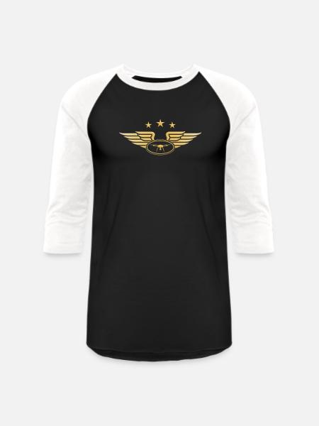 Drone Pilot Drone flying - Unisex Baseball T-Shirt - black/white