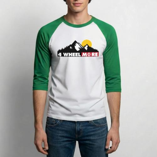 4 wheel More Logo - Unisex Baseball T-Shirt