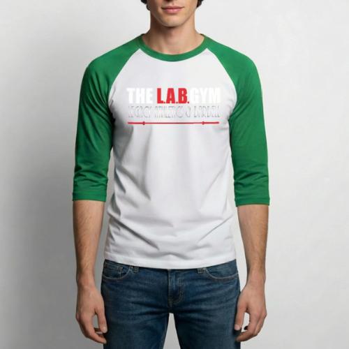 L A B Logo Standard Shirt Front - Unisex Baseball T-Shirt