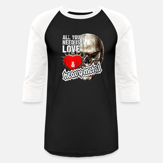 Love and Heavy Metal' Unisex Baseball T-Shirt | Spreadshirt