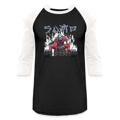 Sumo Red Oni (LightText) - Unisex Baseball T-Shirt