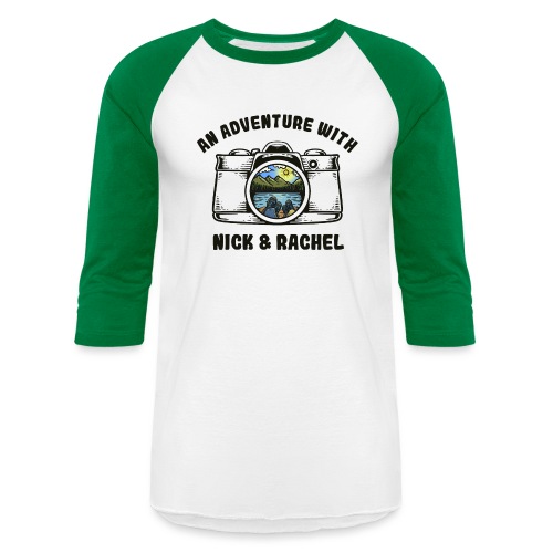 Nick & Rachel Logo - Unisex Baseball T-Shirt