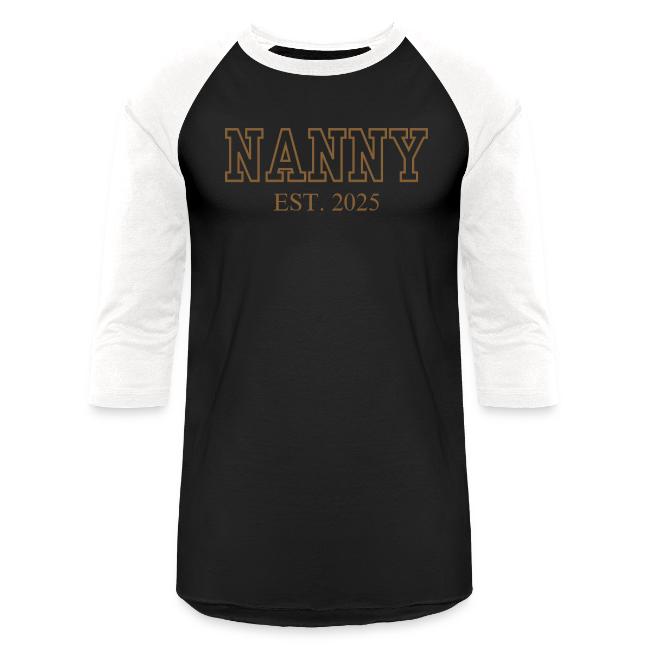 Nanny Est. 2025 (Brown Font)