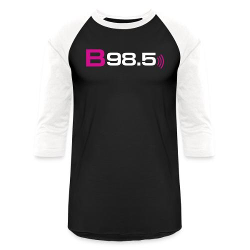 B98.5 Logo Inverse - Unisex Baseball T-Shirt