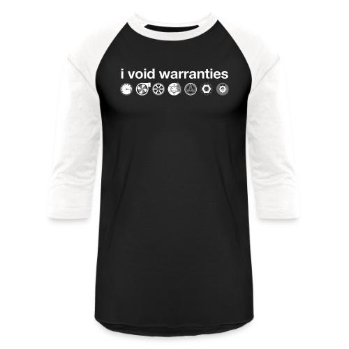 I Void Car Warranties - Unisex Baseball T-Shirt