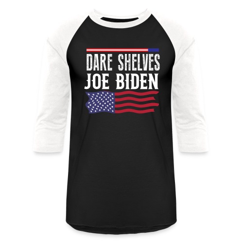 Bare Shelves Biden Funny Meme T-Shirt - Unisex Baseball T-Shirt