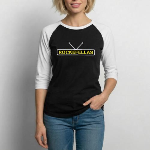 Rockefellas Classic Wordmark Logo - Unisex Baseball T-Shirt