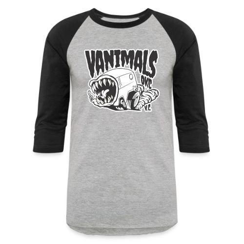 Animal the Vanimal black and white - Unisex Baseball T-Shirt