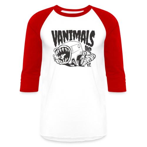 Animal the Vanimal black and white - Unisex Baseball T-Shirt