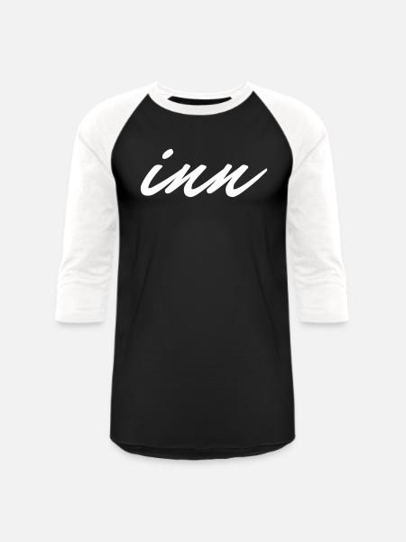 T-shirts Design LOGO"inn" - Unisex Baseball T-Shirt - black/white