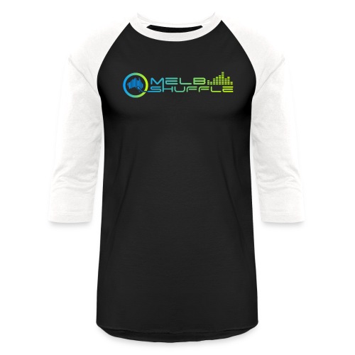 Melbshuffle Gradient Logo - Unisex Baseball T-Shirt