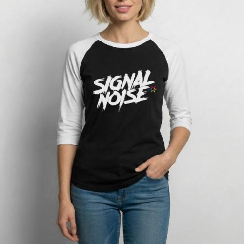 Signalnoise Wordmark - Unisex Baseball T-Shirt