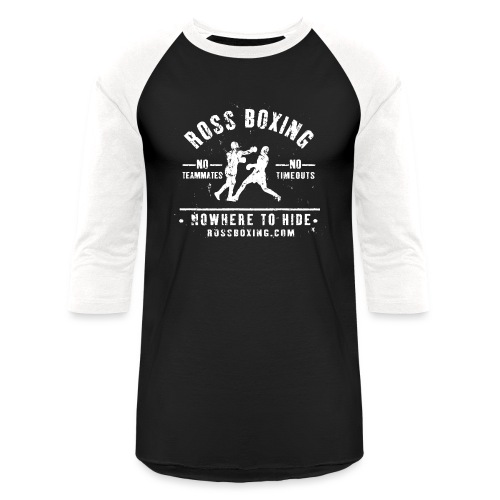 rossboxing_white - T-shirt de baseball unisexe