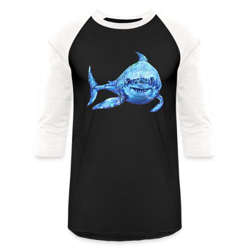 sharp shark - Unisex Baseball T-Shirt