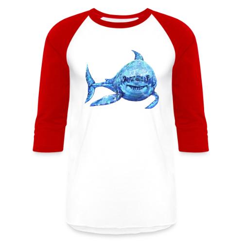 sharp shark - Unisex Baseball T-Shirt