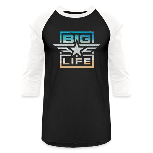 BIG Life Beach Logo - Unisex Baseball T-Shirt