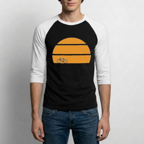 Bicycle Sunset v2 - Unisex Baseball T-Shirt