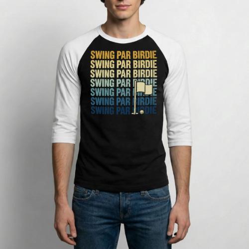 Tee Time Dad - Golf Dad Gift Tee - Unisex Baseball T-Shirt