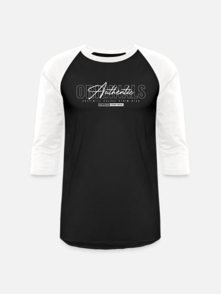 Basic T shirt - Unisex Baseball T-Shirt - black/white