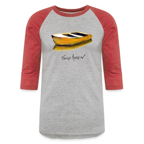Yellow Boat Tshirt design5 - Unisex Baseball T-Shirt