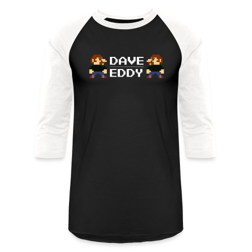 Dave Eddy Pixel Art - Unisex Baseball T-Shirt