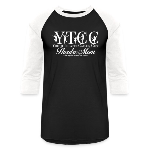 YTCC Mom Logo white - Unisex Baseball T-Shirt