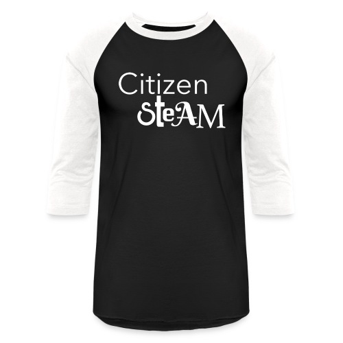 Citizen Steam - White - Unisex Baseball T-Shirt