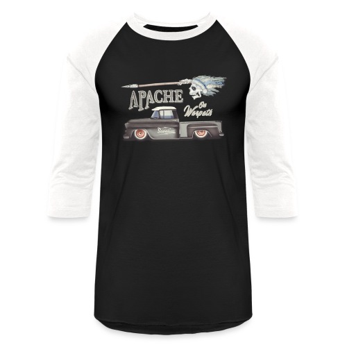 Apache On Warpath - Chevy Truck Task Force - Unisex Baseball T-Shirt
