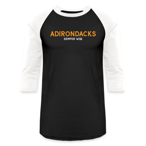 Semper Wild Adirondack Vintage Light - Unisex Baseball T-Shirt